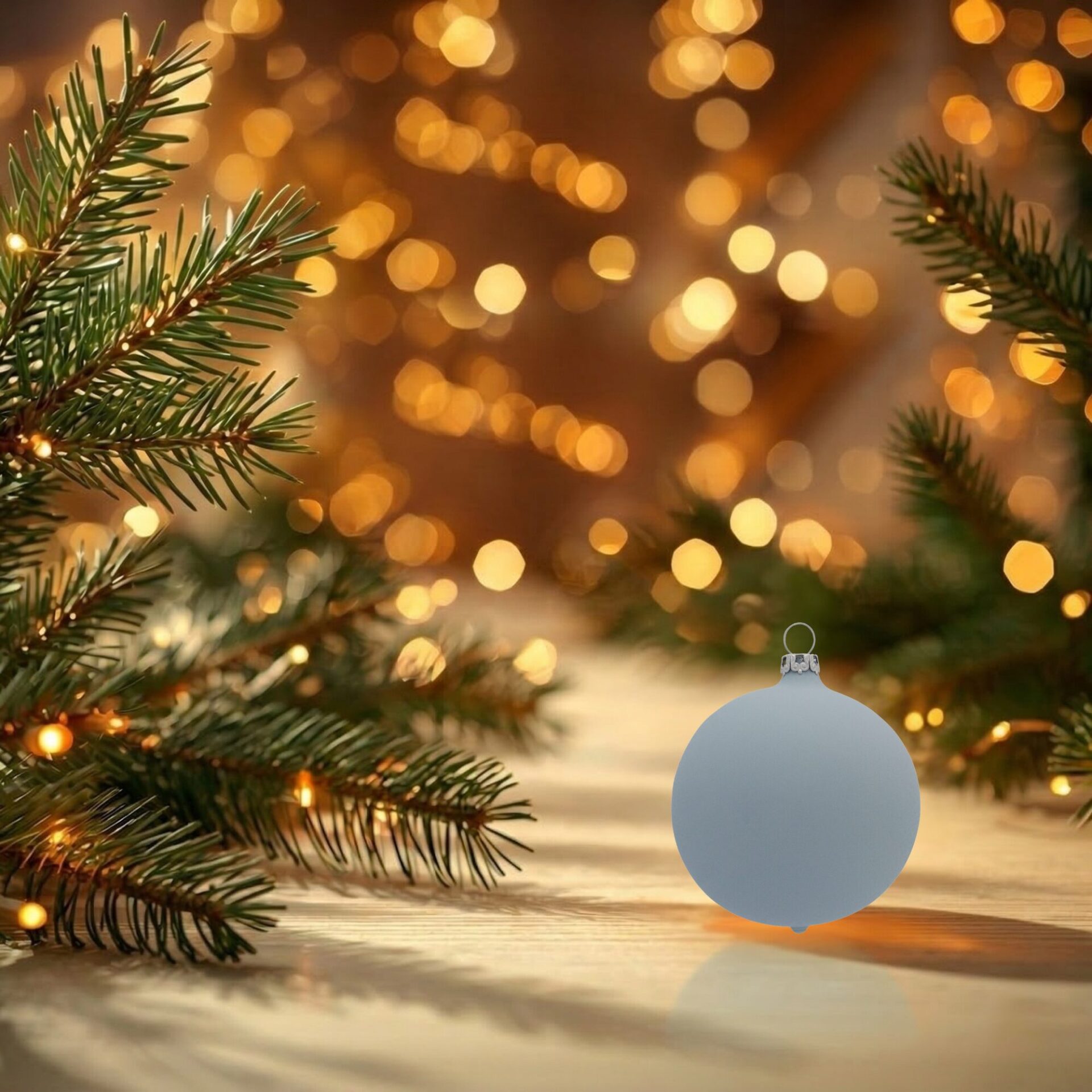 "center" - 6 cm Weihnachtskugeln blau matt – Bild 2
