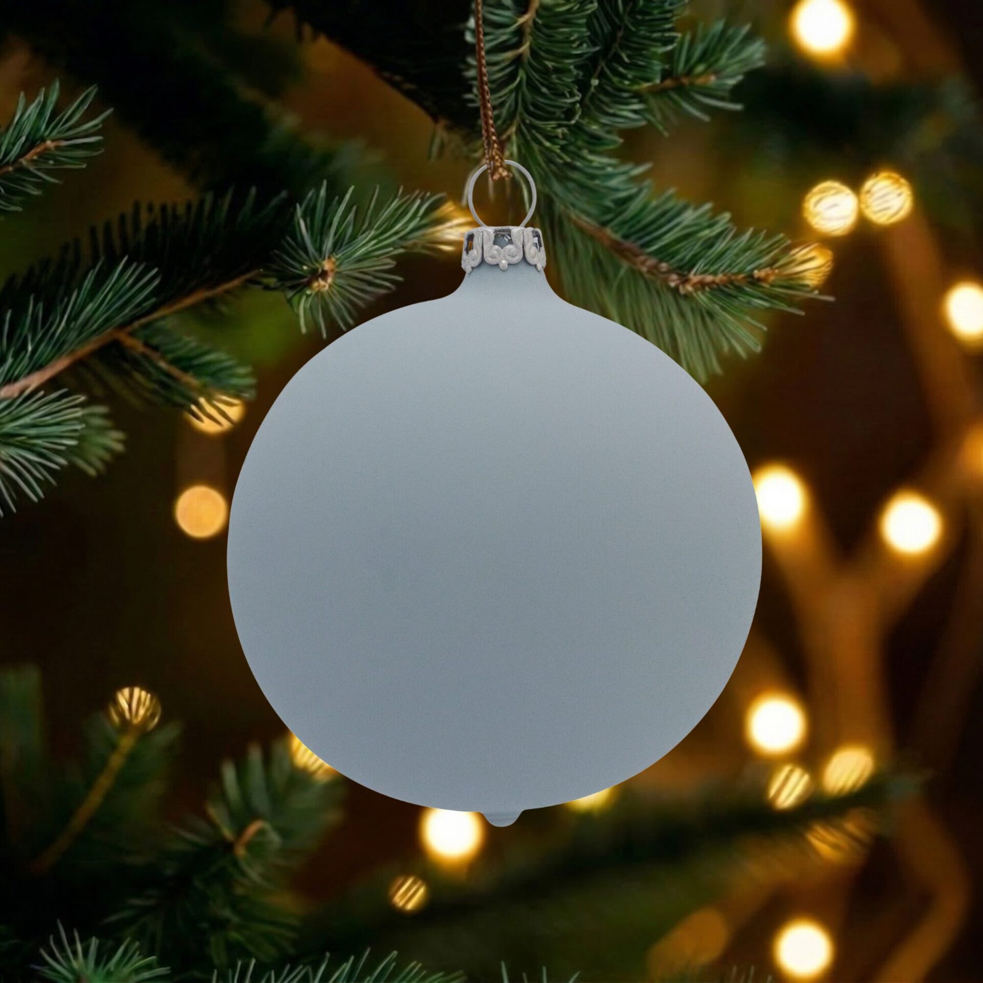 "center" - 6 cm Weihnachtskugeln blau matt – Bild 4