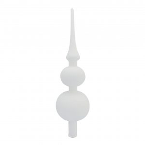 <b>"heaven"</b> - Spitze 31 cm | Christbaumschmuck weiß matt