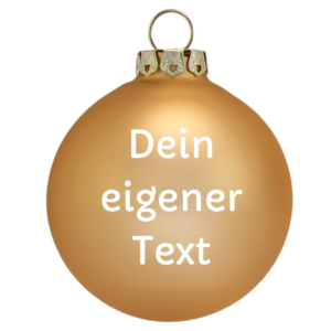 Weihnachtskugel personalisiert