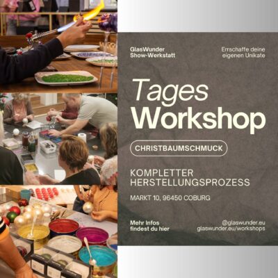 Tagesworkshop „Dein Christbaumschmuck selbst gemacht“